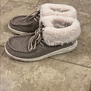 Hey Dudes Cozy Faux Fur Lined Ankle Boots